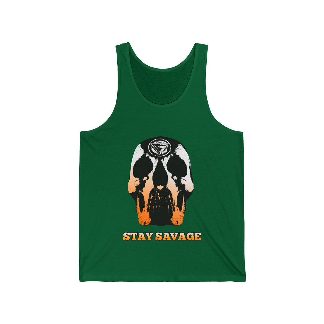 SKULLATOR TANK ORANGE TO WHITE FADE /STAY SAVAGE