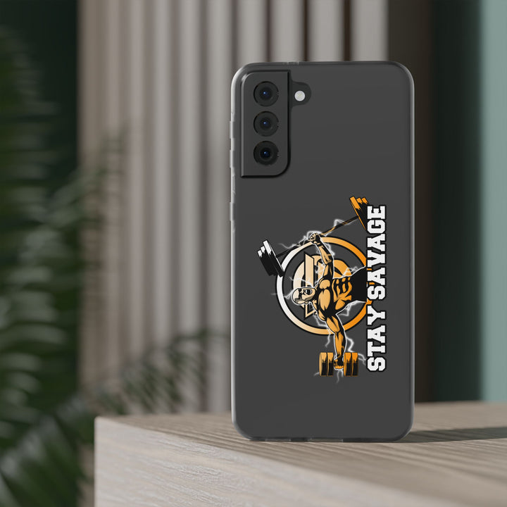 SPARTAN LIFT ORANGE WHITE PHONE CASE/STAY SAVAGE