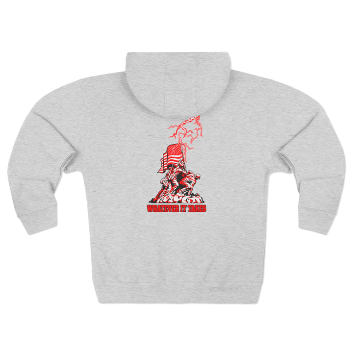 CG AMERICAN WARRIOR RED WHITE /WHATEVER IT TAKES ZIP UP