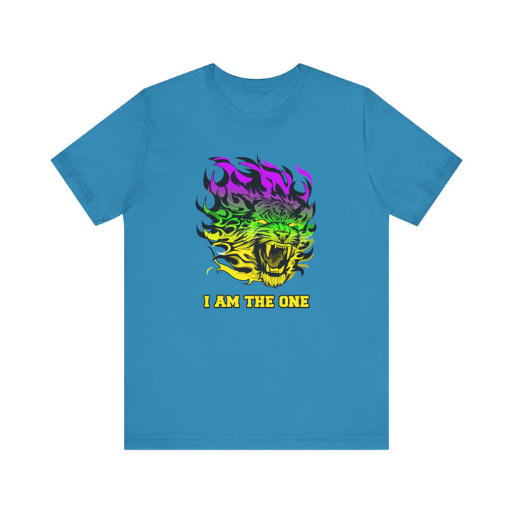 TIGER FLAME YELLOW GREEN PURPLE FADE/I AM THE ONE
