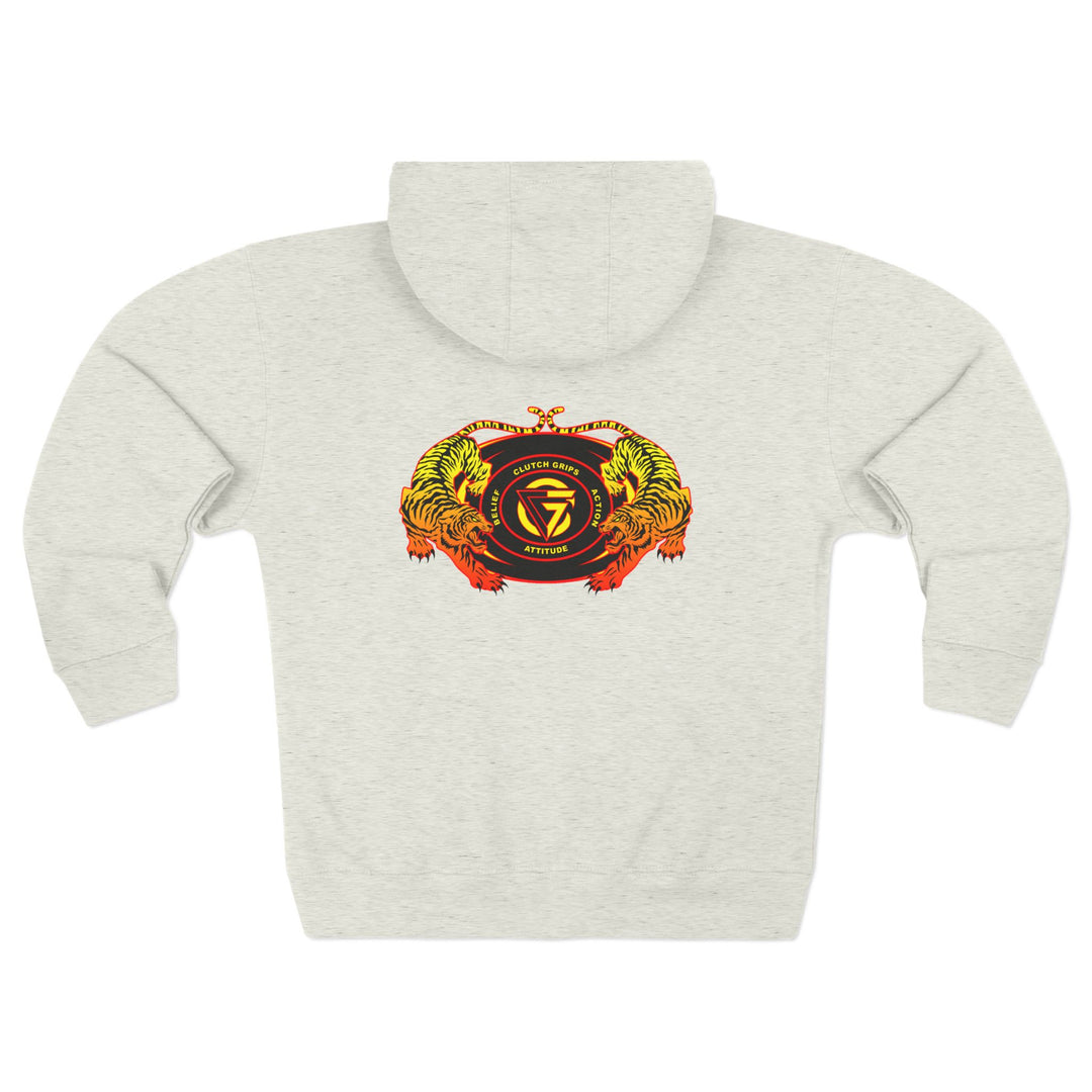 CG TIGER VS TIGER ORANGE RED FADE /CLUTCHGRIPS ZIP UP