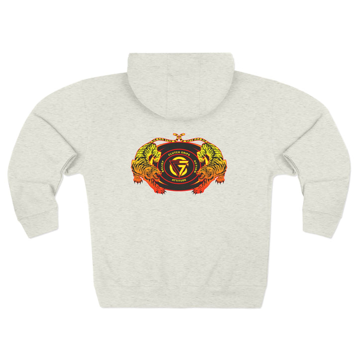 CG TIGER VS TIGER ORANGE RED FADE /CLUTCHGRIPS ZIP UP