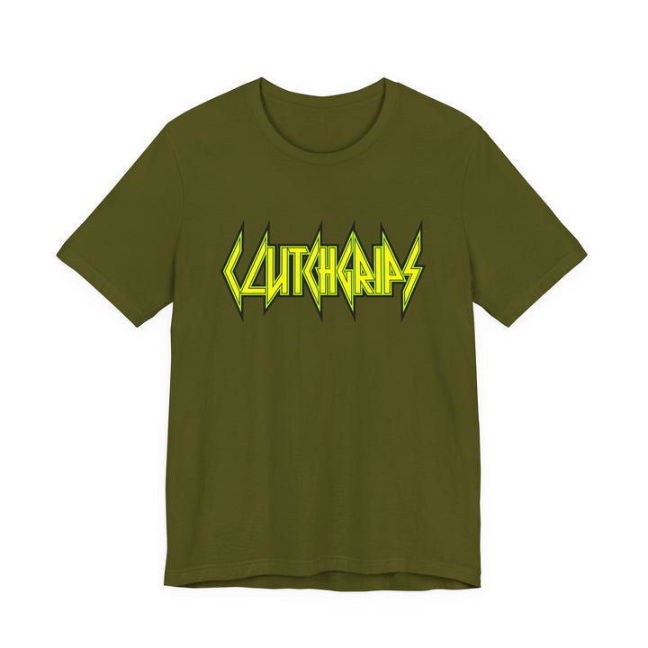 CLUTCHGRIPS YELLOW GREEN TEE
