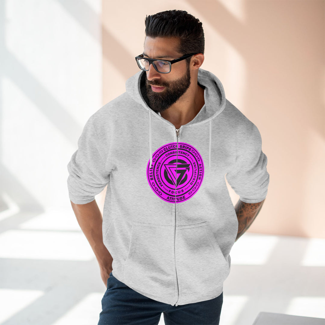 MAC WICK LIFT BURPLE 7 PILLARS FRONT /LIFT OR DIE ZIP UP