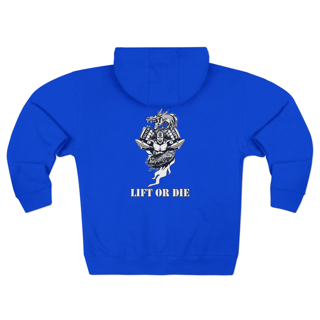 CG DRAGON MAC SNAP BLACK WHITE /LIFT OR DIE ZIP UP