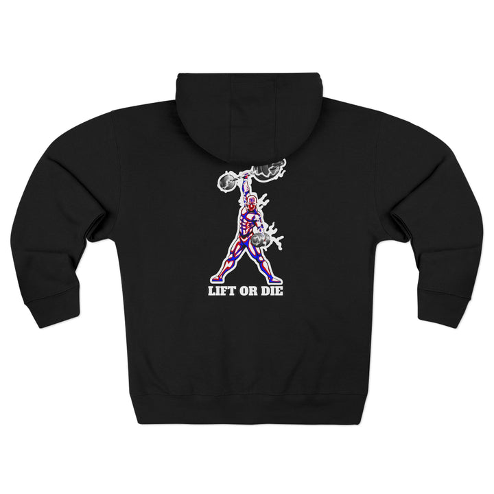 MAC POWER LIFT RED BLUE WHITE/LIFT OR DIE ZIP UP
