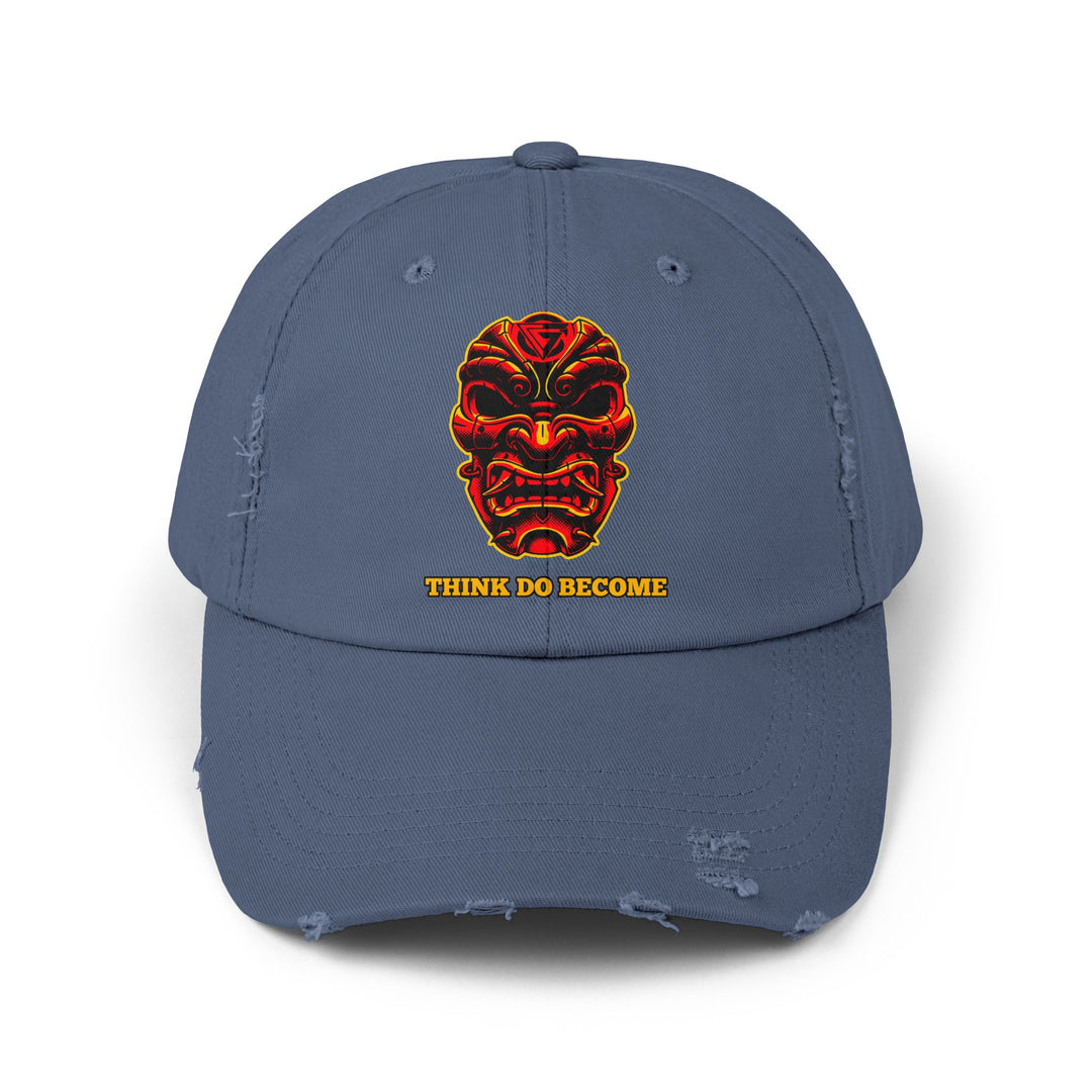CG SAMURAI MASK RED BLACK GOLD /THINK DO BECOME CAP