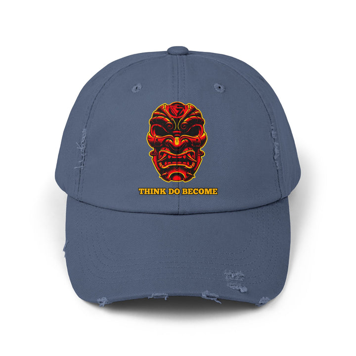 CG SAMURAI MASK RED BLACK GOLD /THINK DO BECOME CAP