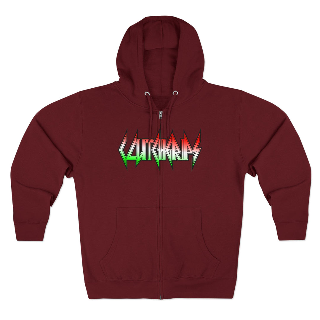 SKULLATOR SGL BELL DRAGON TIGER RED WHITE GREEN FADE/READY FOR WAR ZIP UP