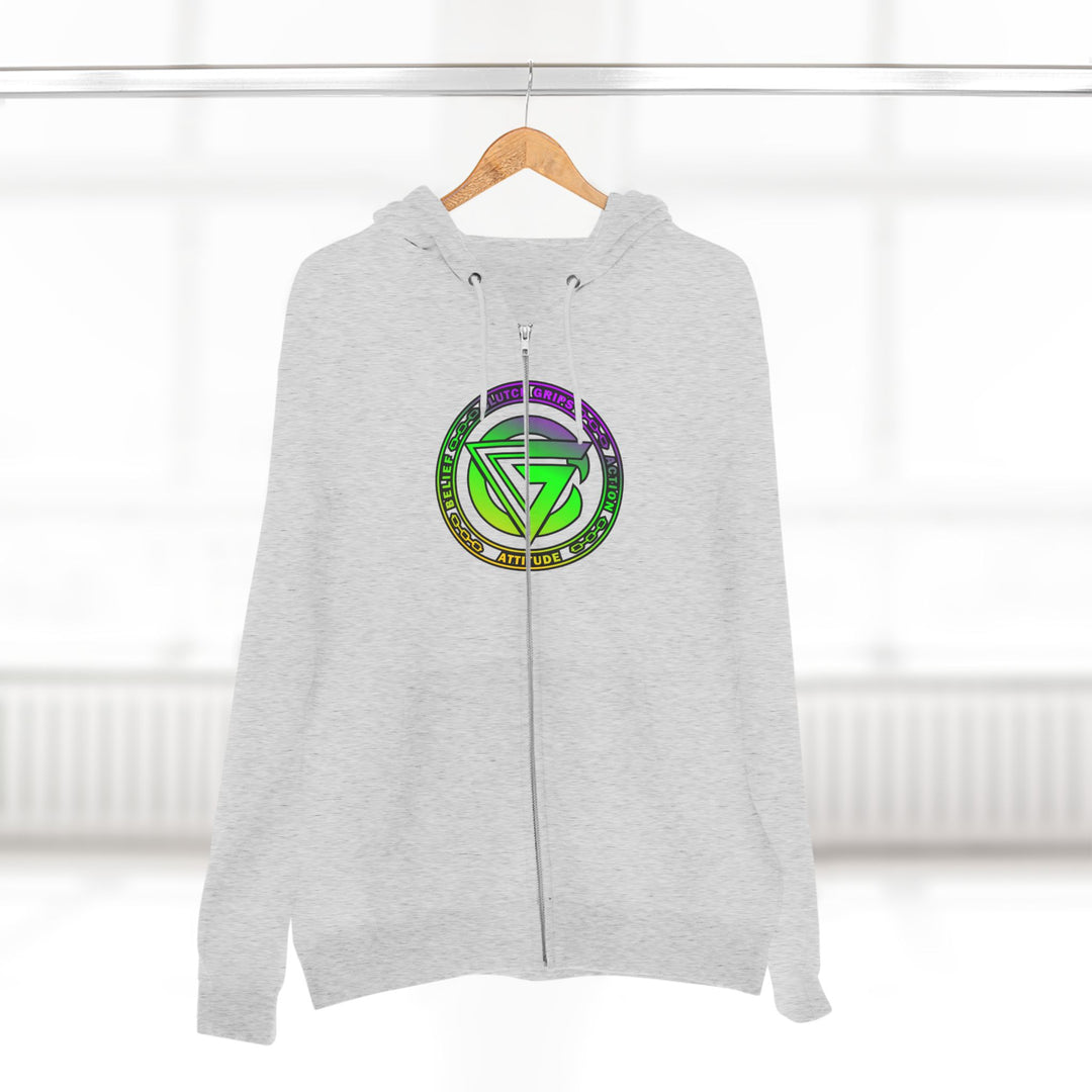 CG LIFT KICK YELLOW GREEN PURPLE FADE/LIFT OR DIE ZIP UP