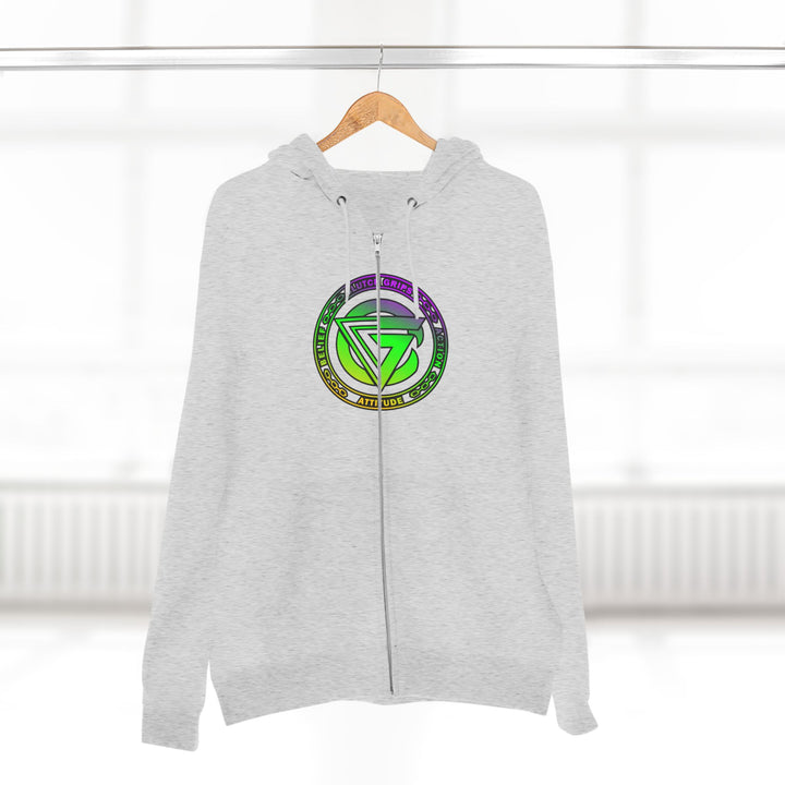 CG LIFT KICK YELLOW GREEN PURPLE FADE/LIFT OR DIE ZIP UP