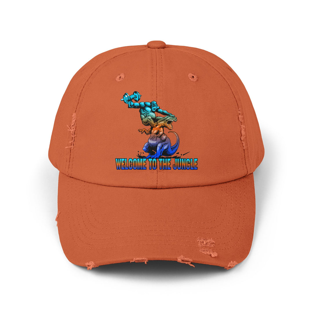 APE VS ZILLA BLUE ORANGE AQUA /WELCOME TO THE JUNGLE CAP