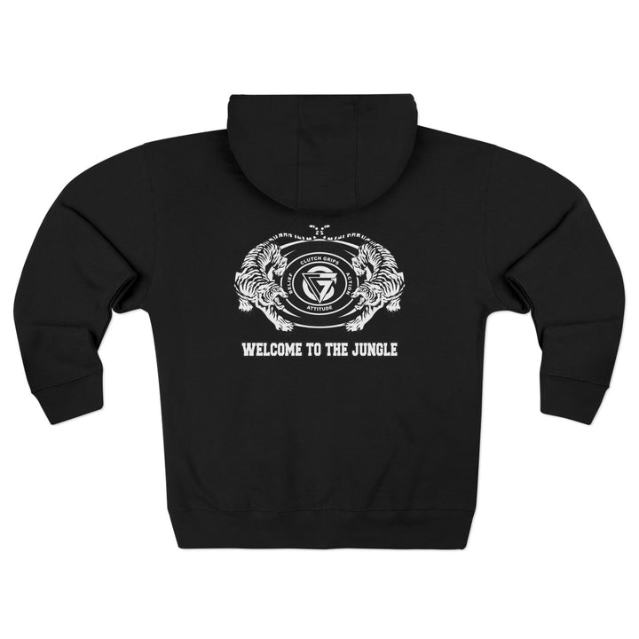 CG TIGER VS TIGER WHITE BLACK /WELCOME TO THE JUNGLE ZIP UP