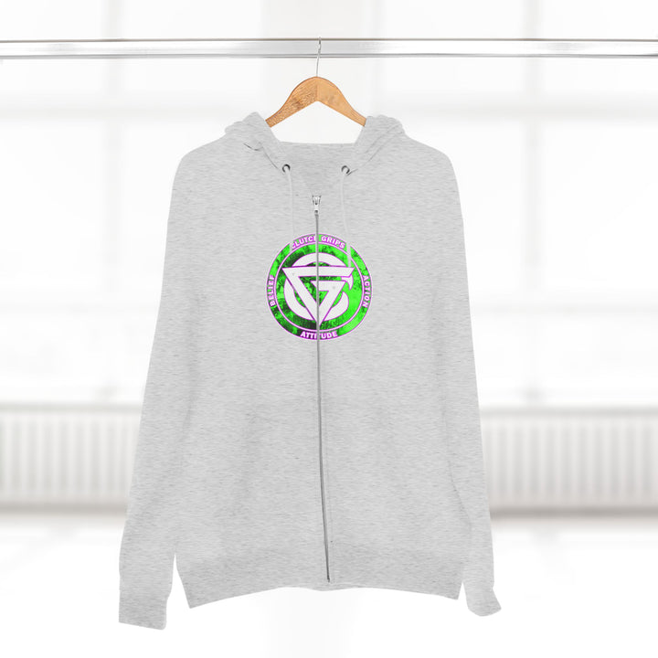 LIONHEART GREEN PINKISH PURPLE/STAY SAVAGE ZIP UP