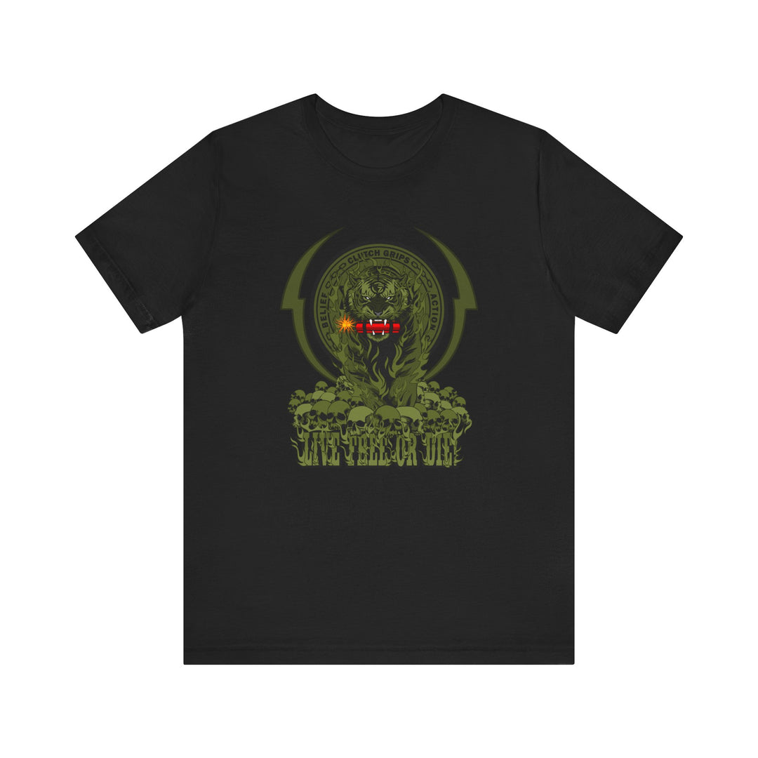 DYNAMITE TIGER ARMY GREEN /LIVE FREE OR DIE