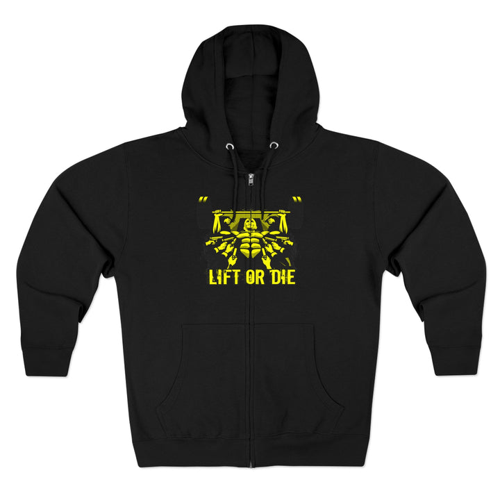 CG FINAL BOSS ON PRE-WORKOUT YELLOW BLACK /LIFT OR DIE ZIP UP
