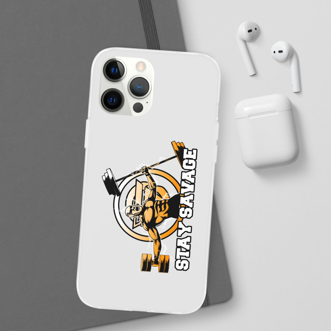 SPARTAN LIFT ORANGE WHITE PHONE CASE/STAY SAVAGE