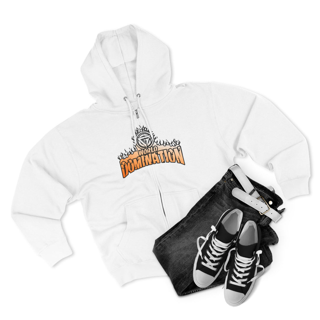 CG MAC SNAP DRAGON ORANGE WHITE FADE /LIFT OR DIE ZIP UP