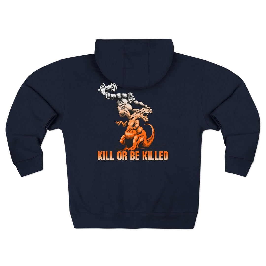 CG APE VS ZILLA 2ND FIGHT ORANGE WHITE FADE /KILL OR BE KILLED ZIP UP