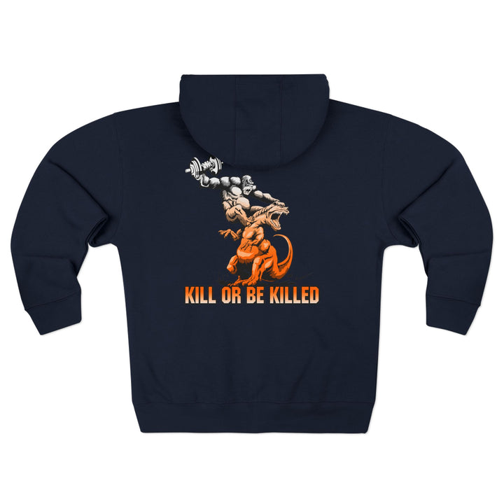 CG APE VS ZILLA 2ND FIGHT ORANGE WHITE FADE /KILL OR BE KILLED ZIP UP