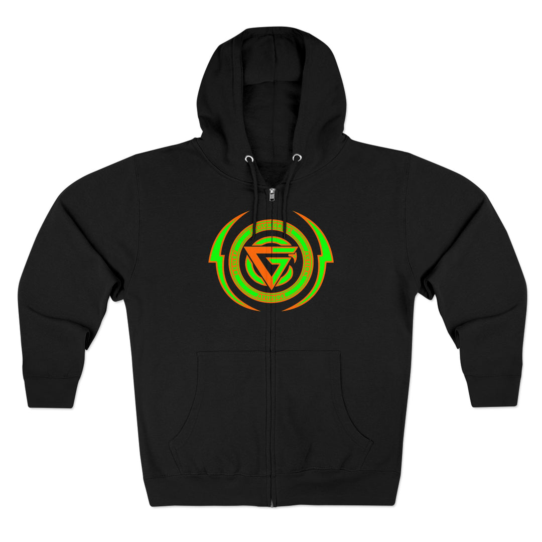 SPARTAN LIFT ORANGE GREEN  /LIFT HARDER ZIP UP