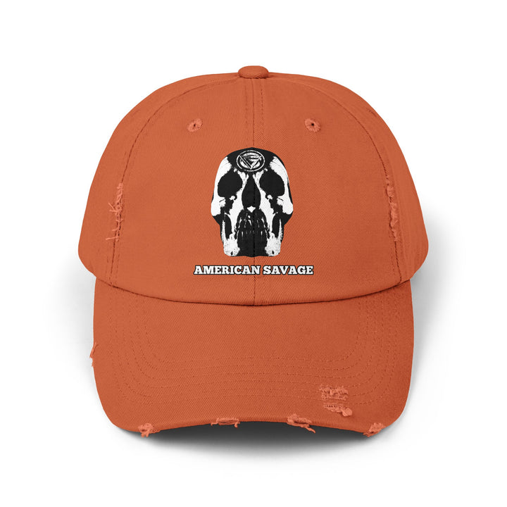 CG SKULL WHITE /AMERICAN SAVAGE CAP