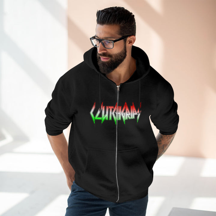 CG SKULLATOR SGL BELL DRAGON TIGER RED WHITE GREEN FADE /STAY SAVAGE ZIP UP