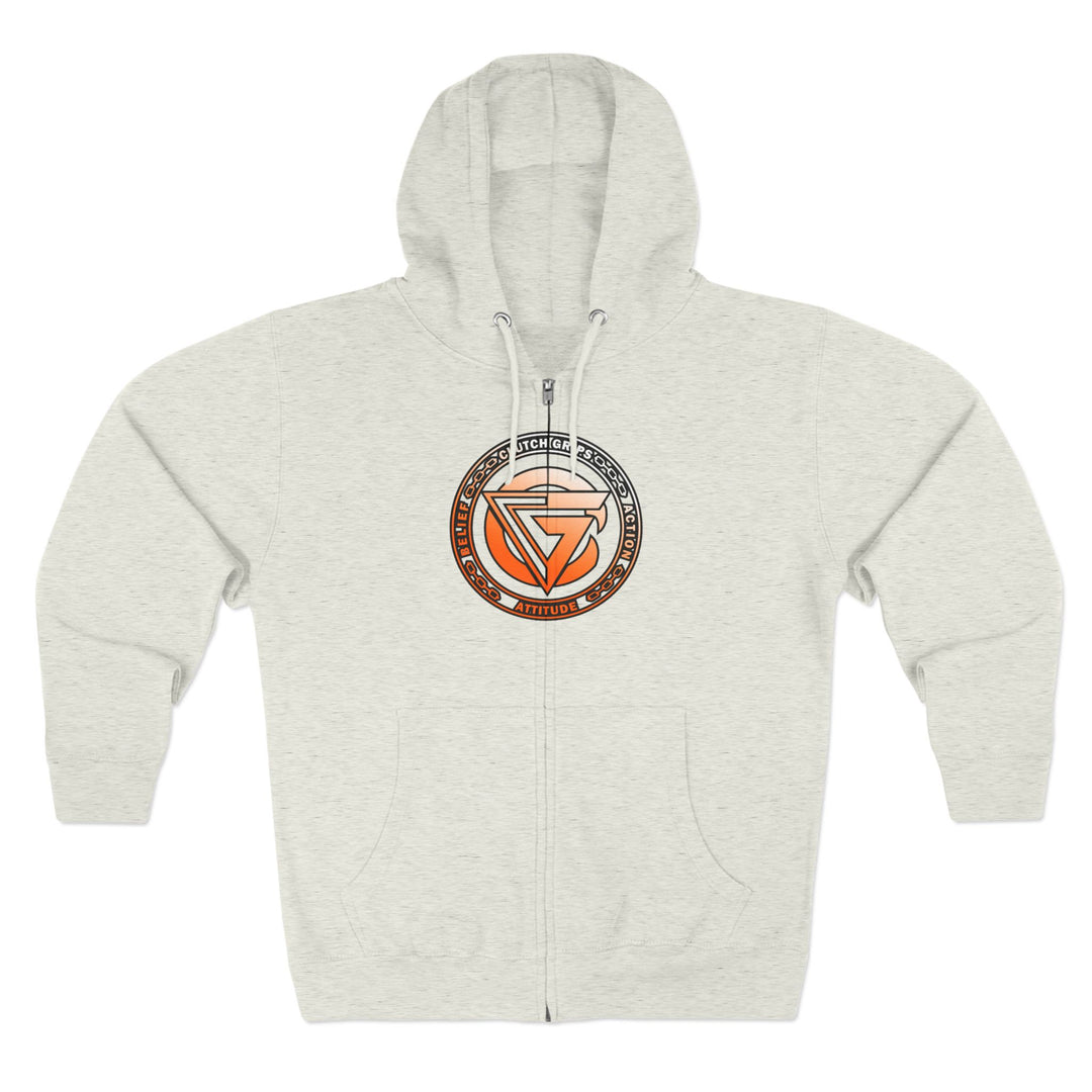 CG APE VS ZILLA ORANGE WHITE FADE /READY FOR WAR ZIP UP
