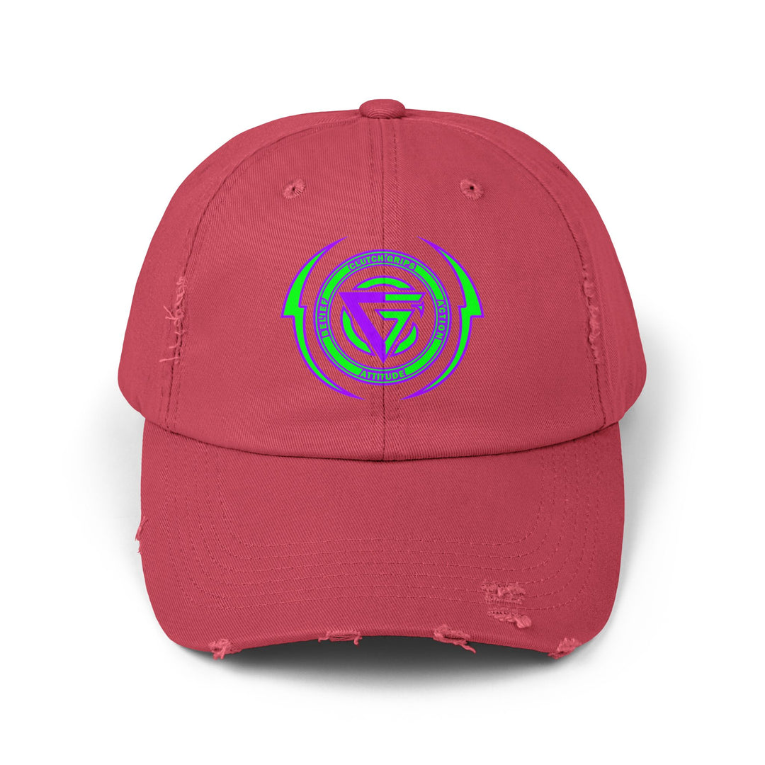 CG LOGO LIGHTNING ARCHES GREEN PURPLE/BELIEF ATTITUDE ACTION CAP