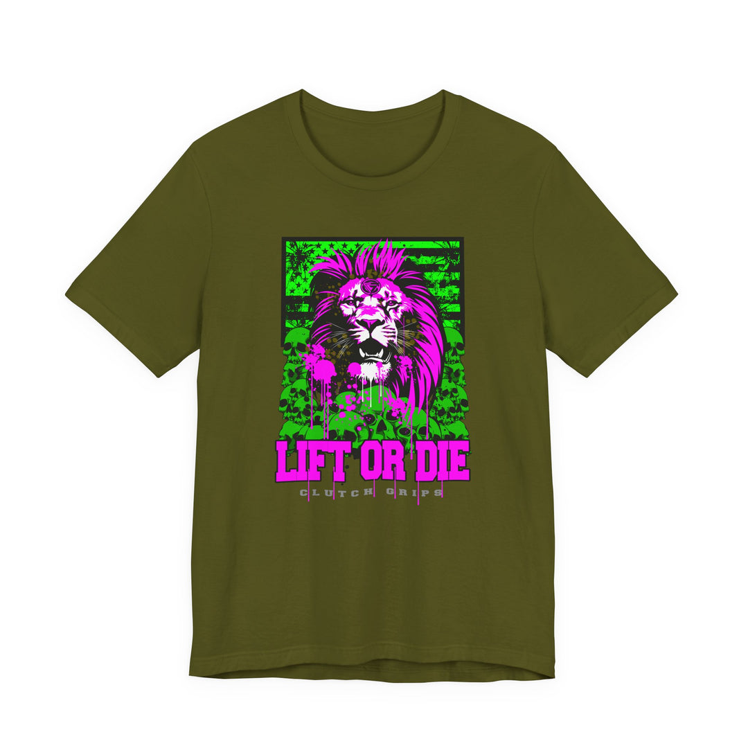 LION HEART PURPLEGREEN/LIFT OR DIE