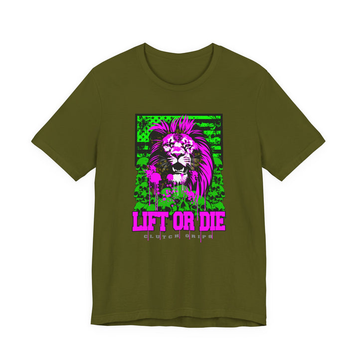 LION HEART PURPLEGREEN/LIFT OR DIE