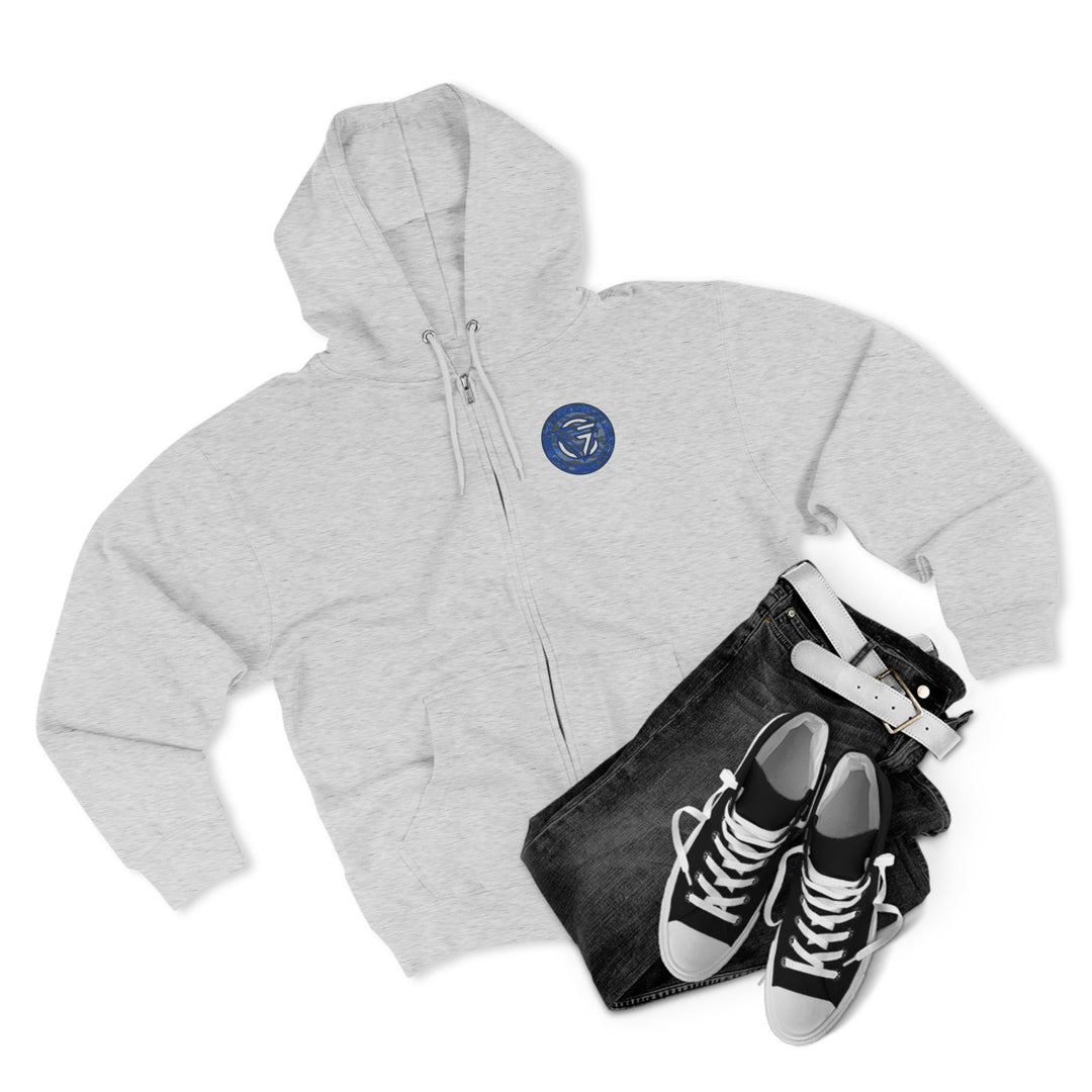 CG ANGRY DOG GREY BLUE CAMO/READY FOR WAR ZIP UP