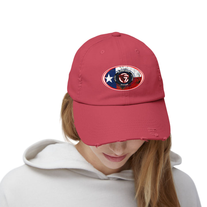 CG TEXAS FLAG LONE STAR OVAL CAP