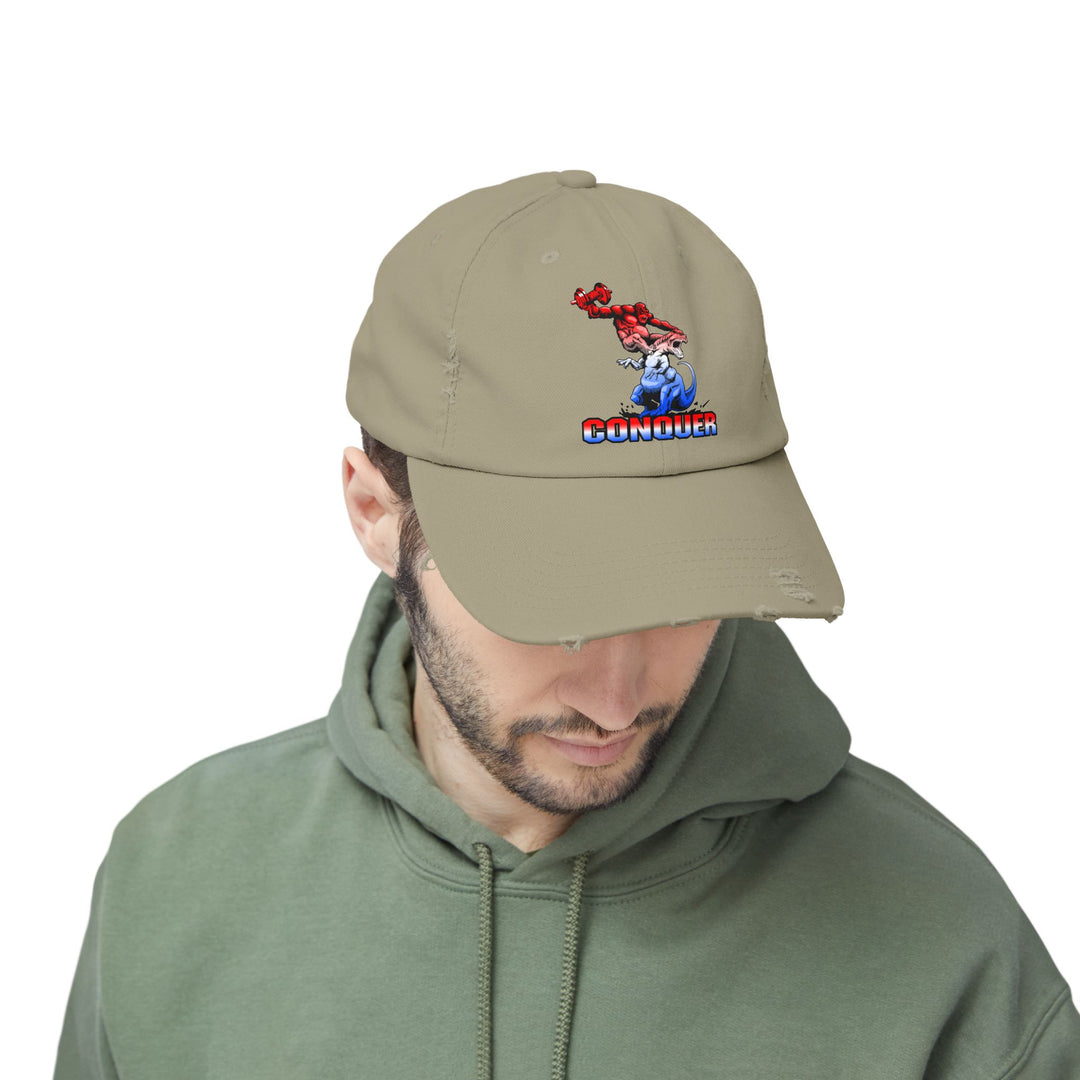 APE VS ZILLA RED WHITE BLUE FADE /CONQUER CAP