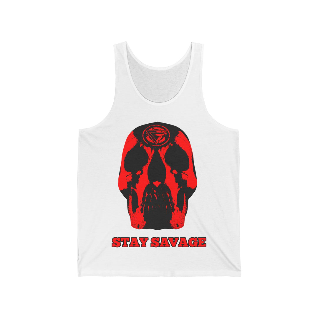 SKULLATOR TANK RED /STAY SAVAGE