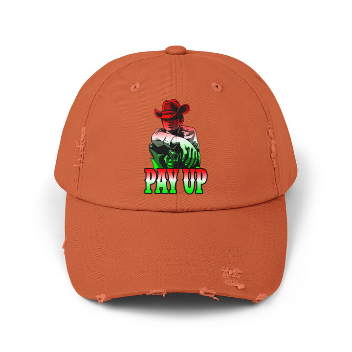 CG COWBOY KILLER RED WHITE GREEN FADE/PAY UP CAP
