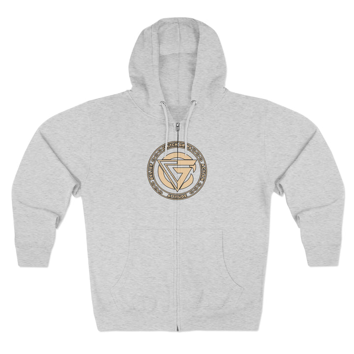 CG TIGER FLAME DESERT SAND /READY FOR WAR  ZIP UP