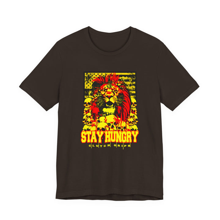 LION HEART YELLOW RED BLACK /STAY HUNGRY