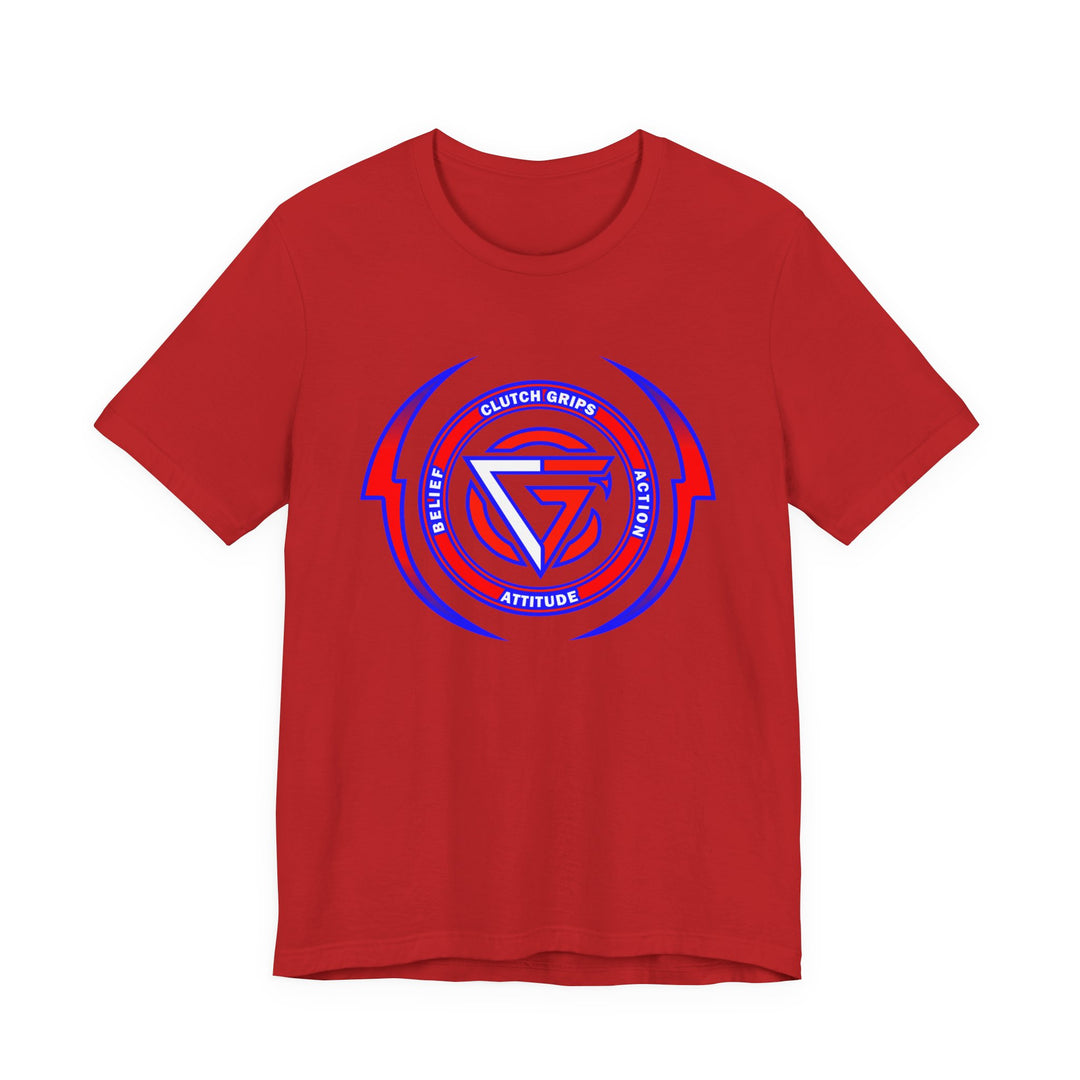 CG DBL ARCH LIGHTBOLT RED WHITE BLUE LOGO