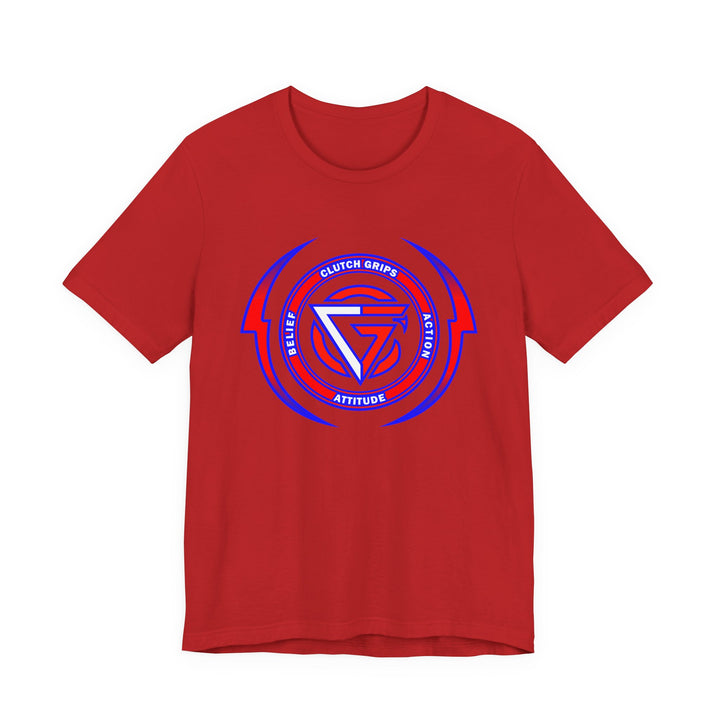 CG DBL ARCH LIGHTBOLT RED WHITE BLUE LOGO