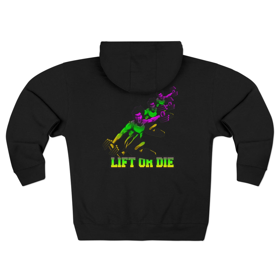 CG LIFT KICK YELLOW GREEN PURPLE FADE/LIFT OR DIE ZIP UP