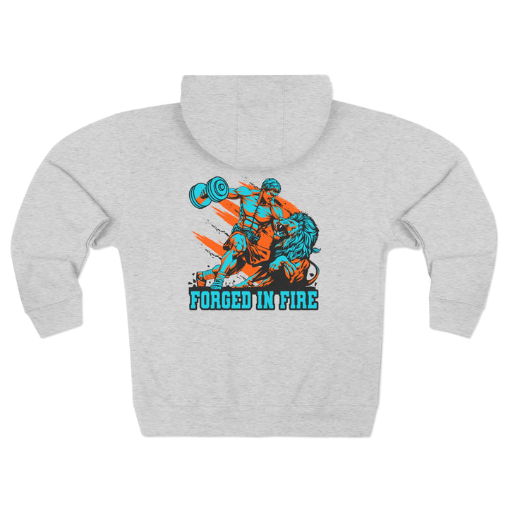 CG COLISEUM MAC VS LION MIAMI COLORS /FORGED IN FIRE ZIP UP