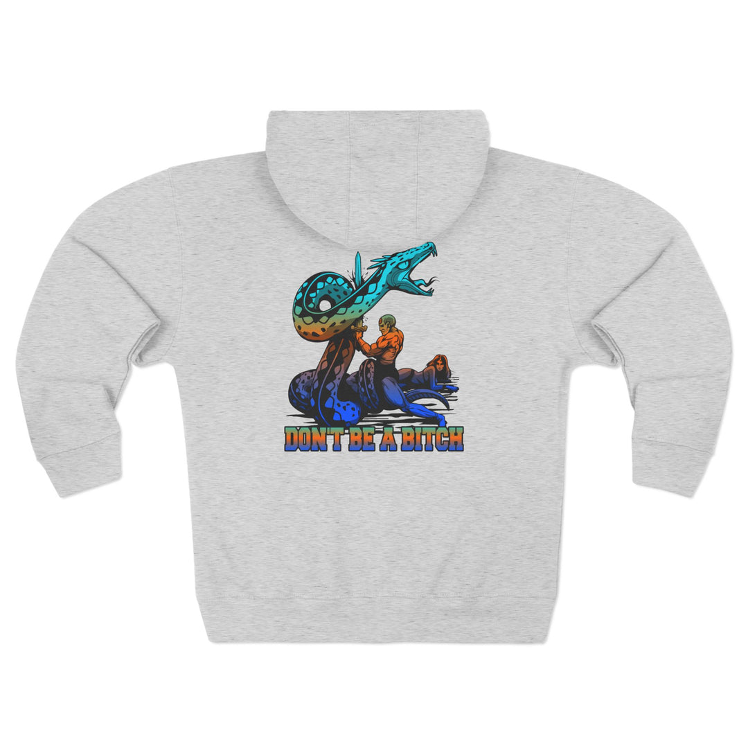 CG SERPENT SLAYER BLUE ORANGE AQUA /DONT BE A BITCH ZIP UP