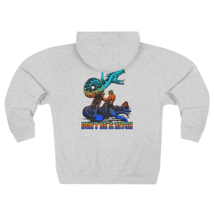 CG SERPENT SLAYER BLUE ORANGE AQUA /DONT BE A BITCH ZIP UP