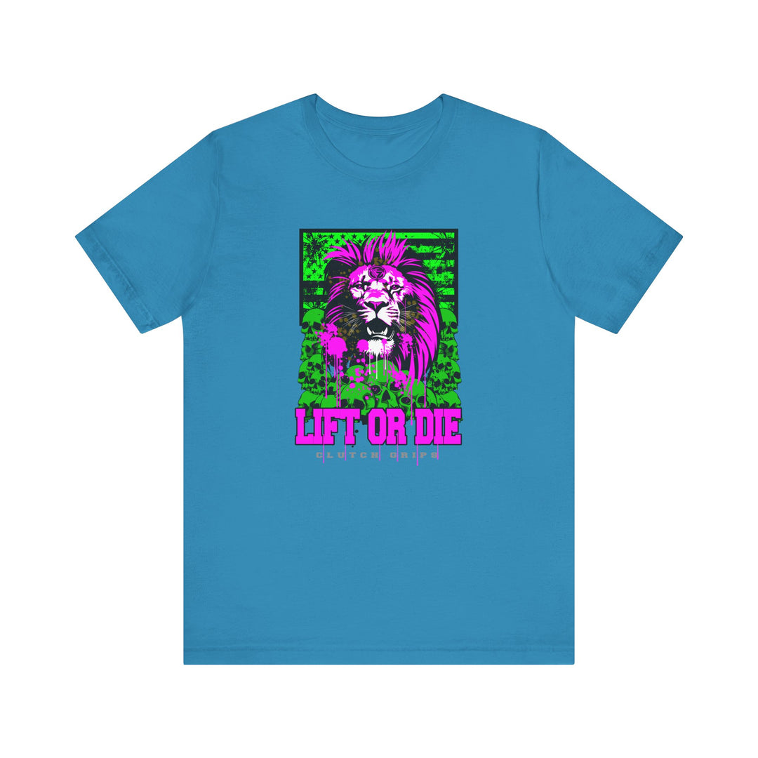 LION HEART PURPLEGREEN/LIFT OR DIE