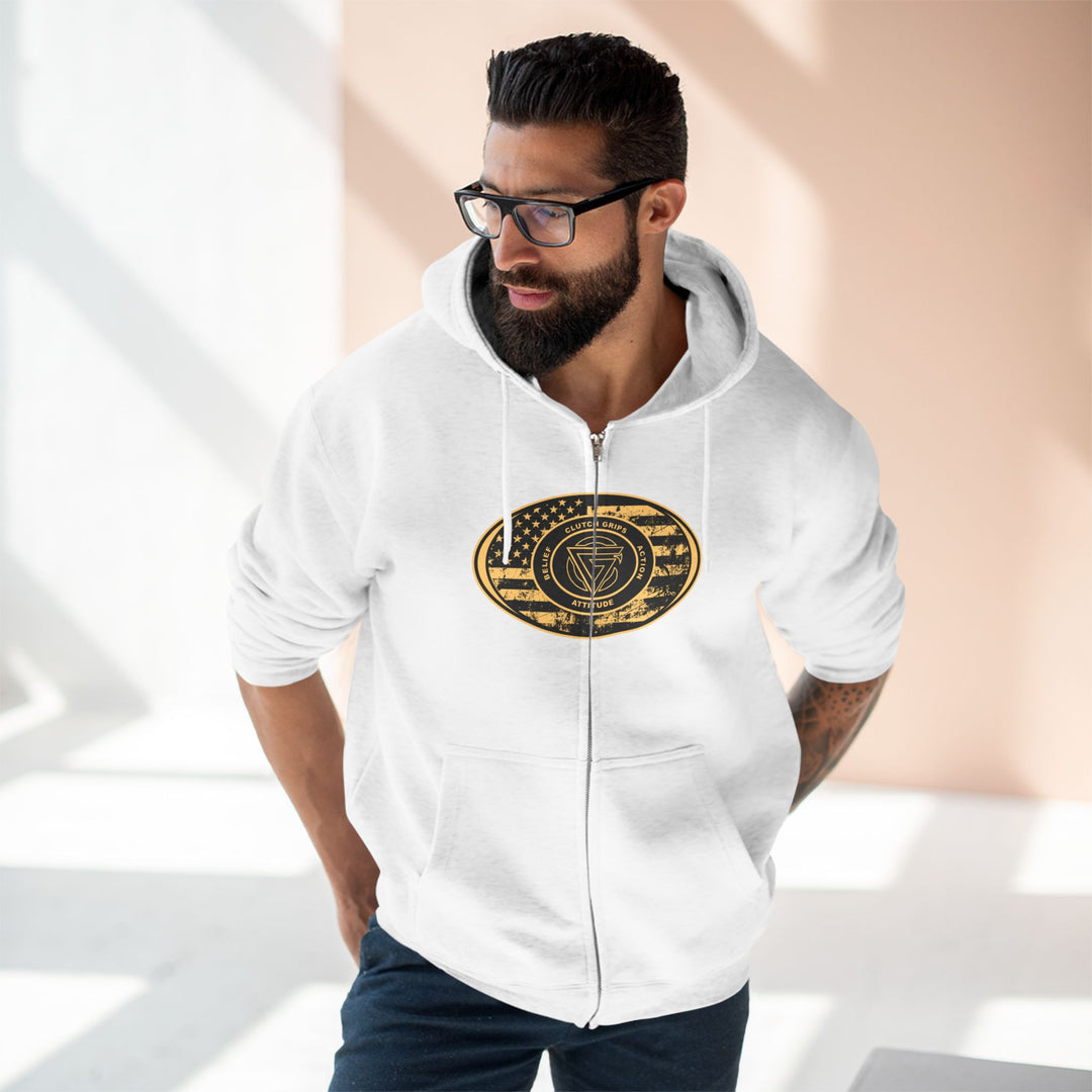 CG  TIGER FLAME DESERT SAND/I AM THE ONE  ZIP UP