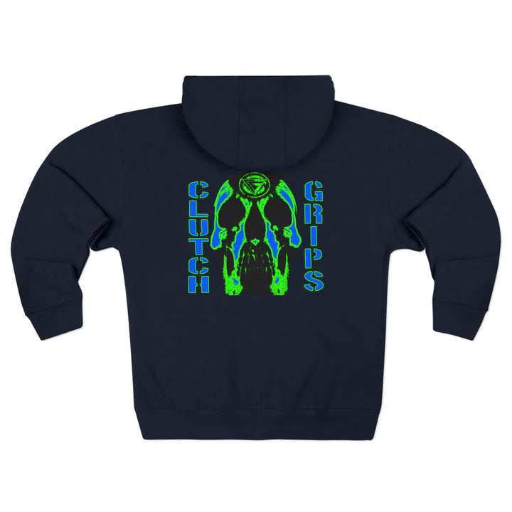 CG SKULLATOR BLUE GREEN /CLUTCHGRIPS ZIP UP