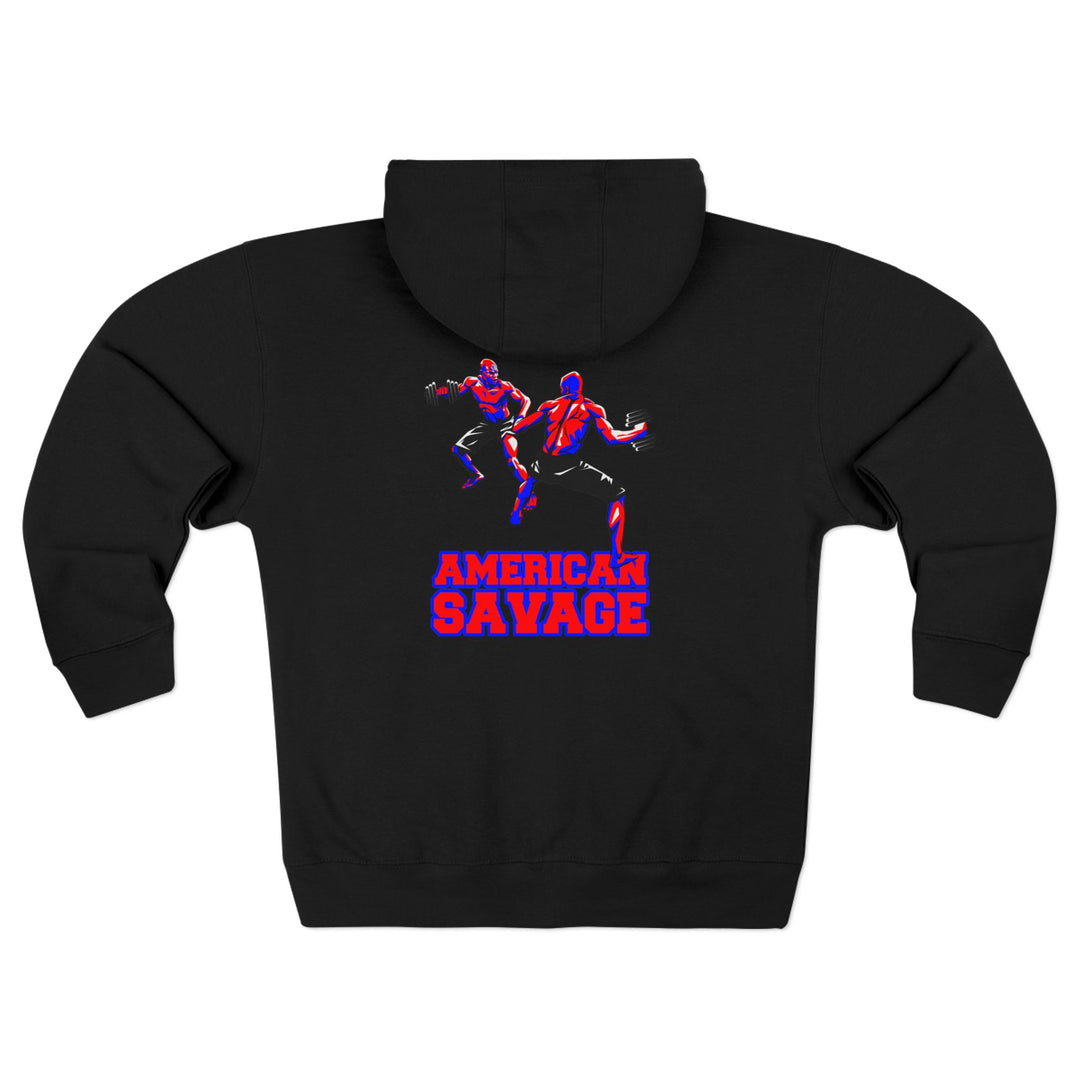 CG STAND OFF RED BLUE /AMERICAN SAVAGE ZIP UP