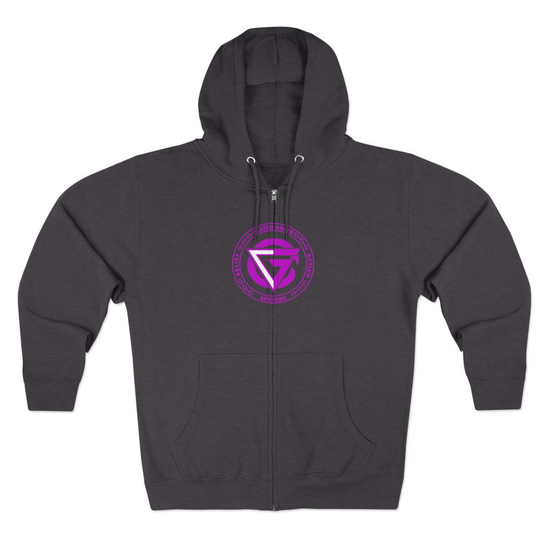 CG SKULL PURPLE/LIFT OR DIE ZIP UP