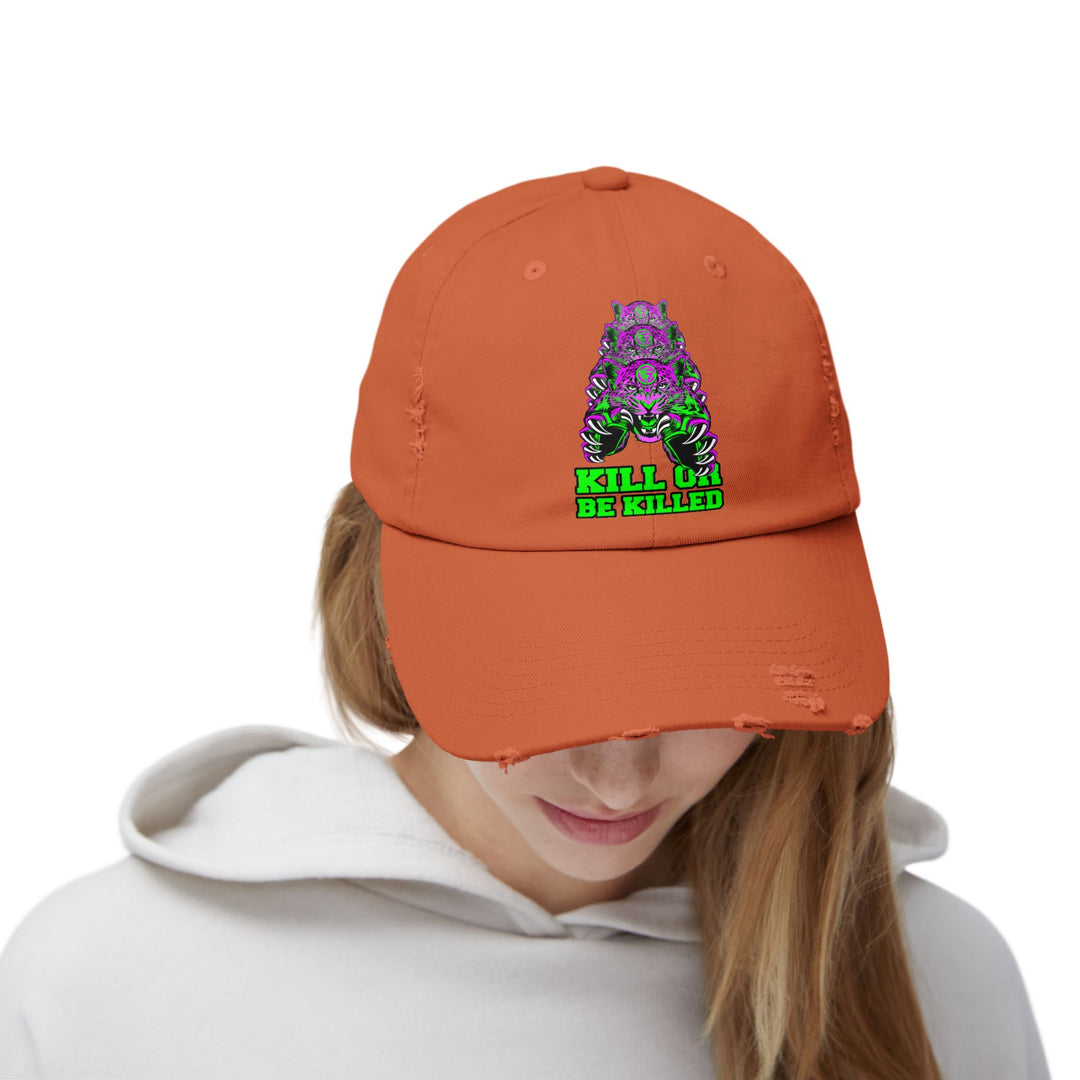 CG LEAPOARD PURPLE GREEN /KILL OR BE KILLED CAP